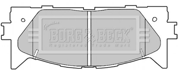 BORG & BECK Комплект тормозных колодок, дисковый тормоз BBP2026